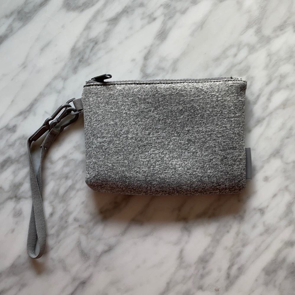 Dagne Dover Gray Wristlet Pouch